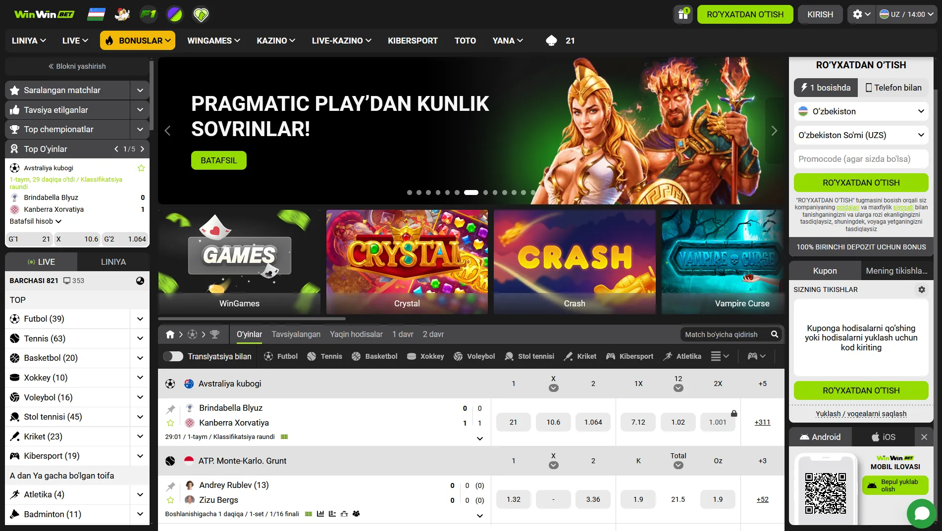 Android va iOS da o'rnatish muammolari va WinWin APK download yechimlari